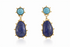 Trendy Amber Aether chic earrings for women featuring a stylish jewelry design with gold and gemstone accents