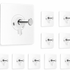 Reusable adhesive wall hooks set by Erin Hera, showcasing multiple hooks attached to a wall for versatile hanging solutions.