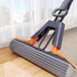 Chocolate Castor butterfly sponge mop with steel handle for home cleaning, featuring a colorful sponge head and durable steel pole.