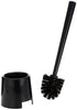 Black plastic toilet brush with holder from Pear Eucalyptus, suitable for bathroom cleaning and home organization.