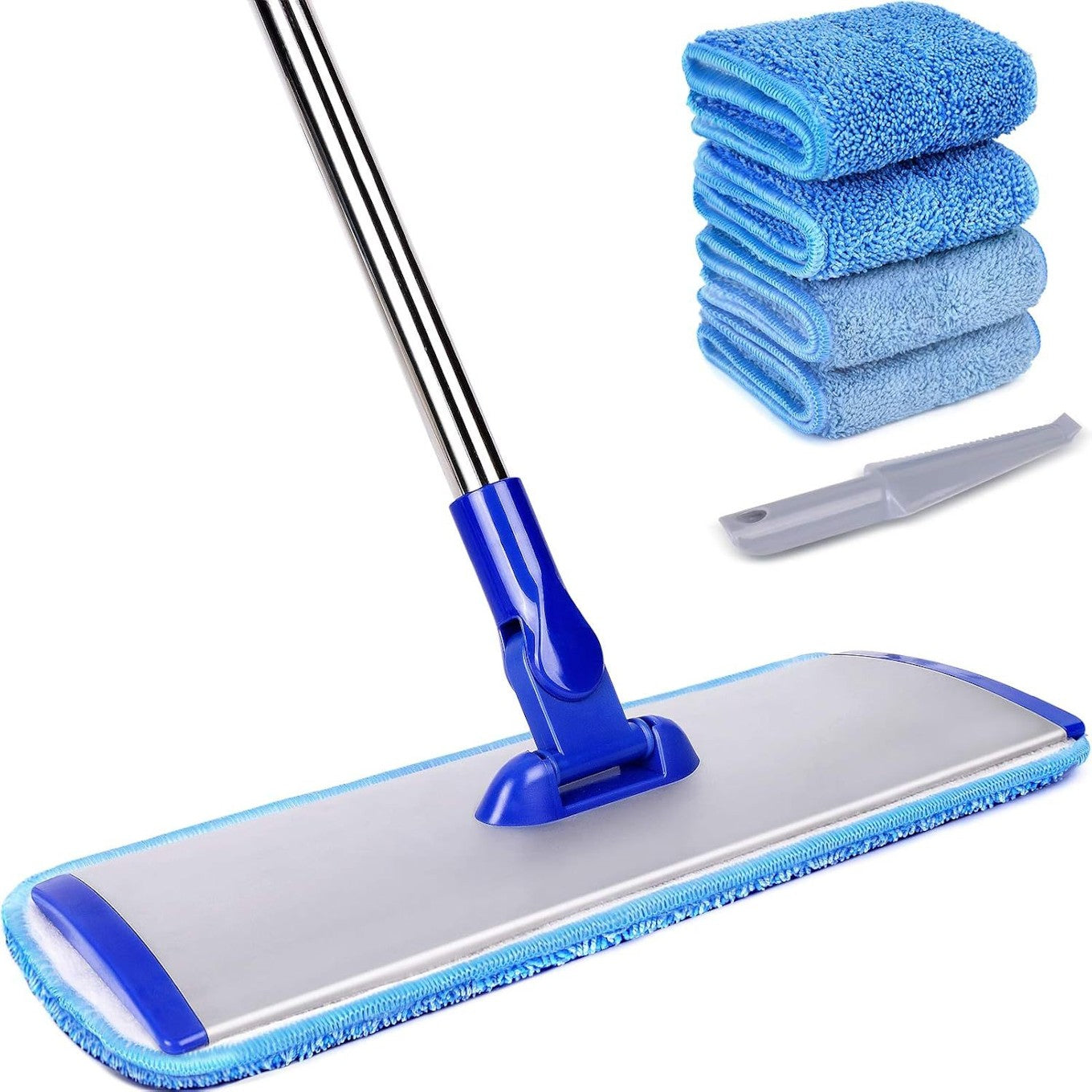Chocolate Castor professional microfiber mop set for home and garden cleaning, featuring a durable mop head and ergonomic handle.