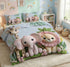 Kids jungle bedsheet aqua set by Violet Achilles featuring jungle-themed print on soft fabric for children&