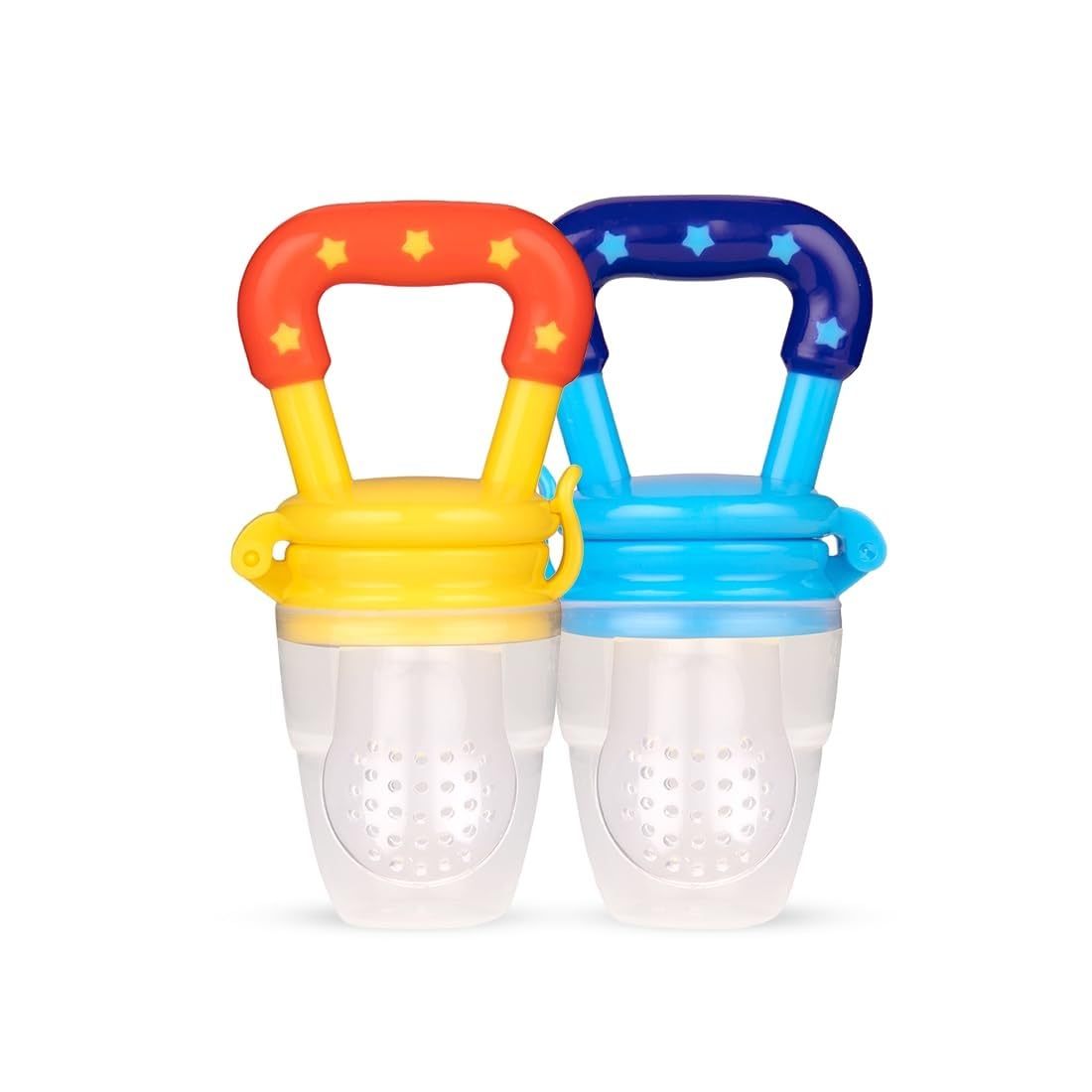 Coffee Eos Baby Fruit Nibbler and Teether Combo for Bath &amp; Beauty, soft silicone teether with fruit nibble attachment
