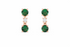 Elegant amber drop earrings for girls and women, featuring jewelry by Amber Aether with gold-toned design and dangling gemstone accents.