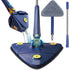 Chocolate Castor Triangle Mop 360° multi-surface cleaning tool with a triangular head and adjustable handle for versatile home use.