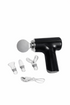 Amethyst Ophion portable deep tissue massage gun set with multiple attachments for home use, aiding muscle recovery and relaxation.