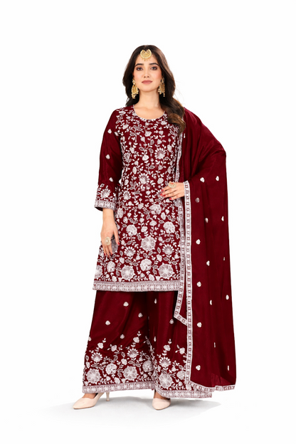 Elegant embroidered women&