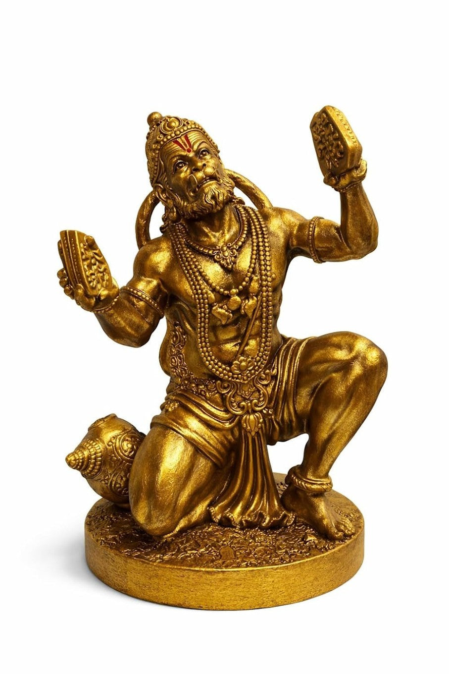 Erin Hera Musical Hanuman Idol Kartal accessory featuring a detailed Hanuman figure with a small percussion instrument.