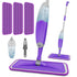 Chocolate Castor spray mop with three reusable pads for easy cleaning and floor maintenance in home and garden spaces.