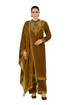 Women’s golden embroidery kurta set in size 4XL by Azure Hades, featuring intricate embroidery and traditional design.