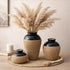 Stylish Periwinkle Azolla table vase with a modern design, perfect for centerpiece decorations in home and garden settings.