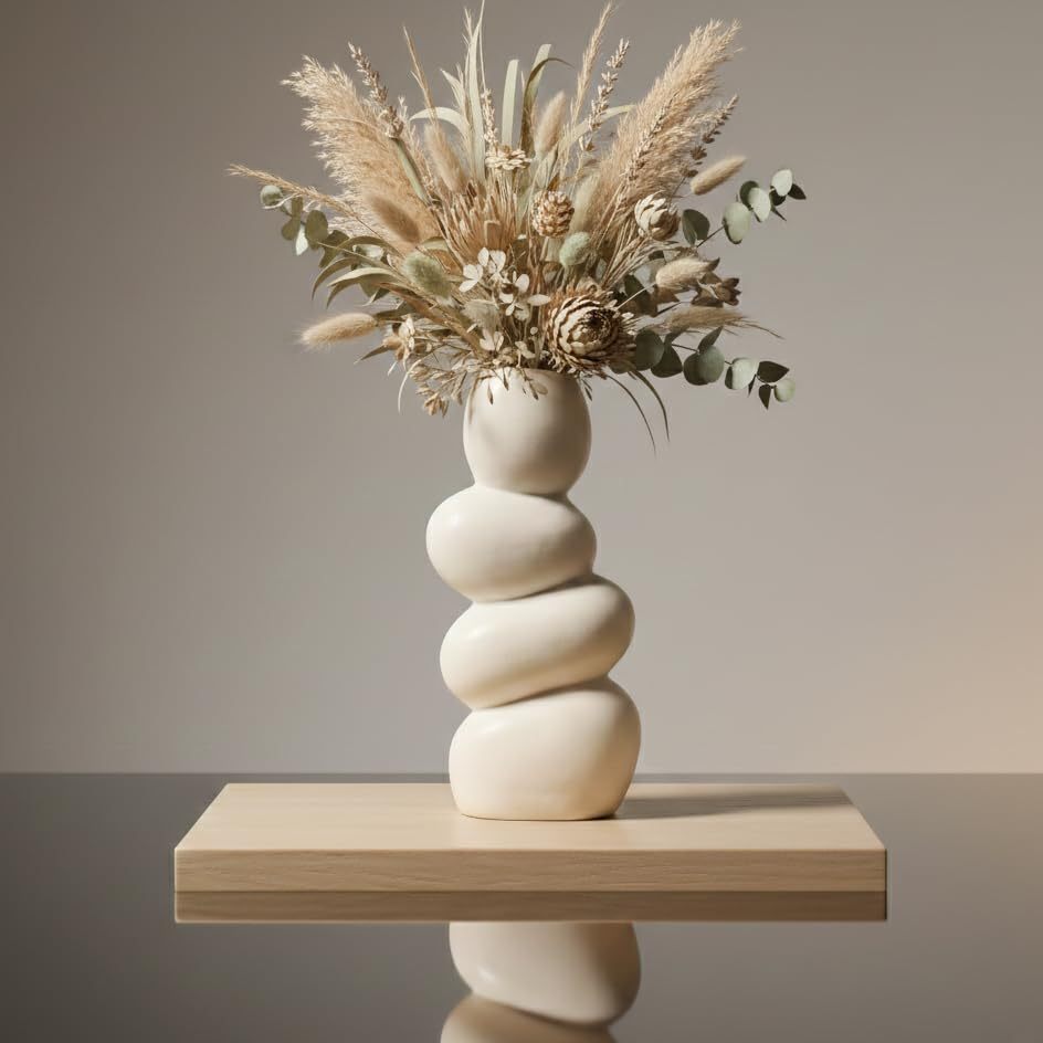 Modern Periwinkle Azolla vase for living room decoration, featuring a sleek design and vibrant blue color.
