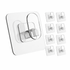 Ultramarine Nyx stainless steel wall hook for bathroom and kitchen, mounted on a wall, ideal for hanging towels and utensils.