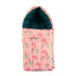 Amaranth Smokey unisex 0-6 months baby cotton carry and sleeping bag, 3-in-1 design, soft and comfortable for newborns.