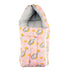 Amaranth Smokey unisex baby sleeping bag and carry bag for 0-6 months, made of soft cotton, 3-in-1 design for newborns.