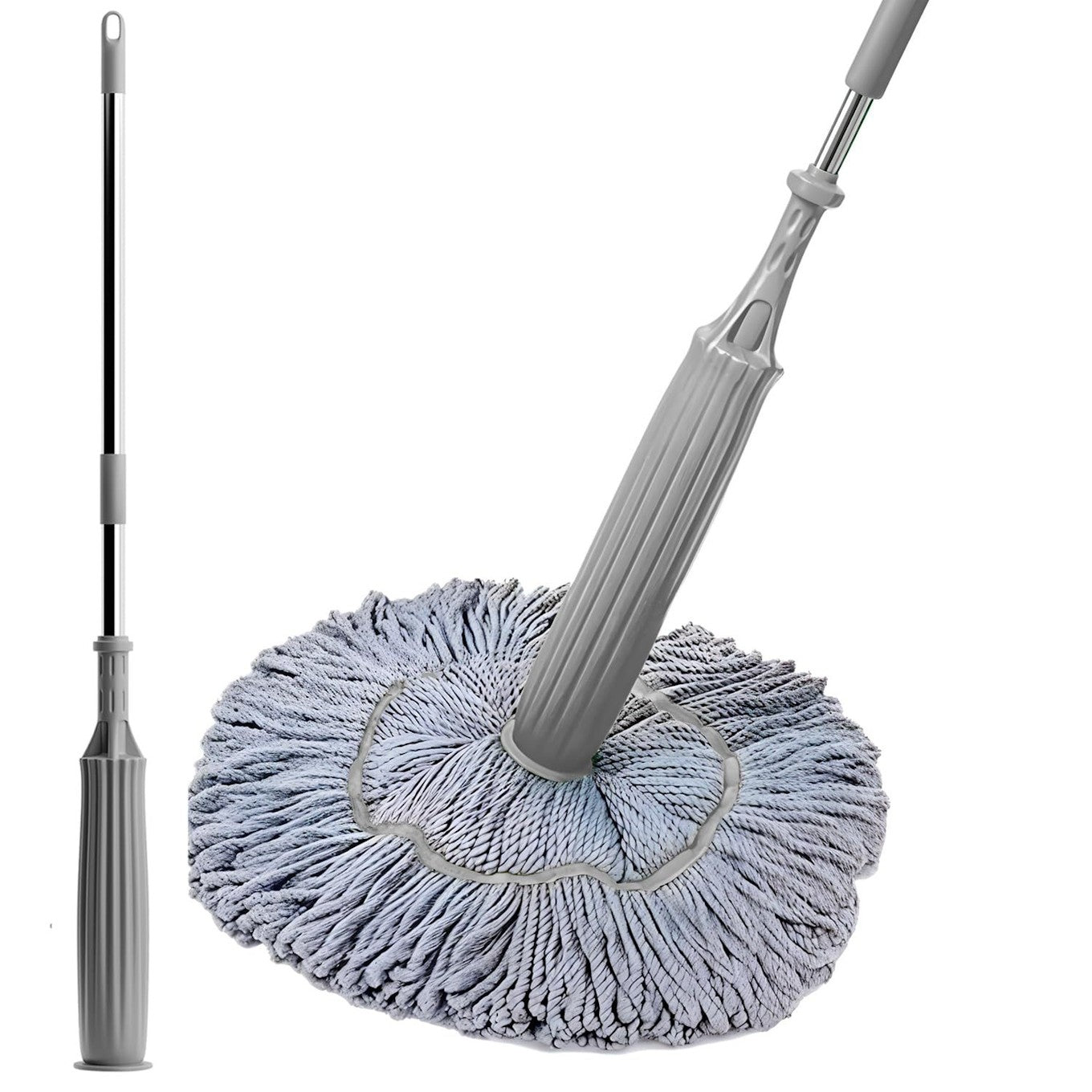 Chocolate Castor Self Wringing Twist Mop Stick for home cleaning, with ergonomic handle and durable design, ideal for floor mopping.