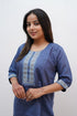 Elegant Copper Eurybia rayon knee-length kurti for women with intricate detailing, showcasing traditional style and comfortable fit.