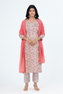 Women’s printed Kurti set by Tan Blackberry, featuring a vibrant design and traditional style, perfect for casual or festive wear.