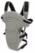 Green Thrace 3-in-1 ergonomic adjustable sling carrying bag in grey, designed for kids and babies, with padded straps and compact size.