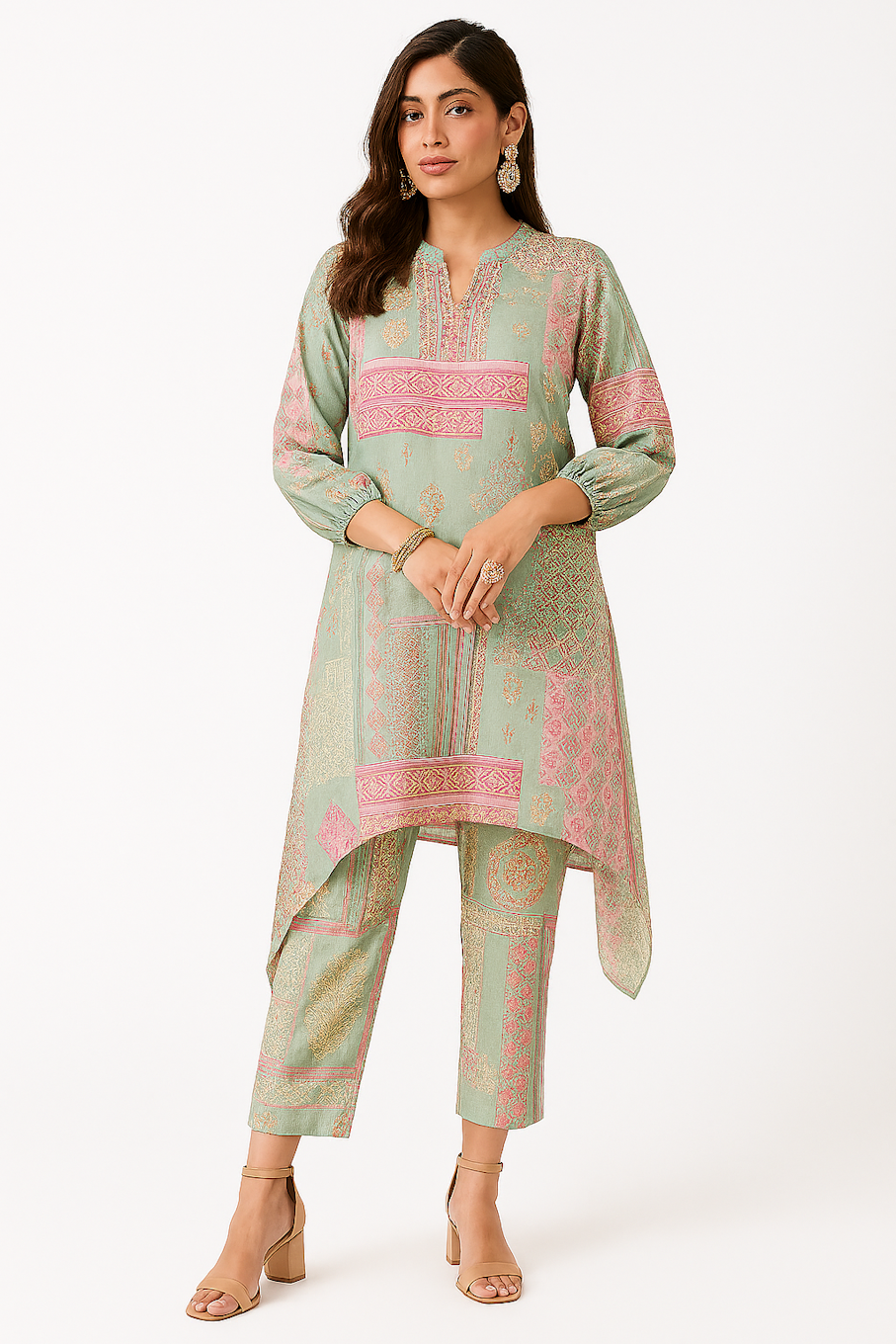 Pista green Ethnic women&