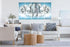 Set of 5 Salmon Cronus wall paintings with multi-frame design for home decor, featuring vibrant artwork for living spaces.
