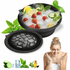 Silicone ice facial bowl for cold therapy by Amethyst Ophion, with a clear silicone design and a rounded shape for easy use.
