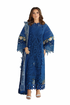 Traditional navy embroidery kurta set for women by Taupe Rhea, featuring intricate design and size 4XL.