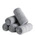 Set of four Chocolate Castor mop refill pads, compatible with home cleaning mops, shown in a clean, organized display.