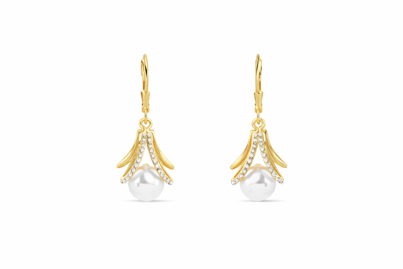 Amber Aether lightweight earrings for everyday wear, showcasing delicate gold-tone jewelry with a simple, elegant design.