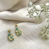 Gold Keya Flower Earrings by Ariel featuring intricate floral design and lightweight, eco-friendly fair trade craftsmanship.