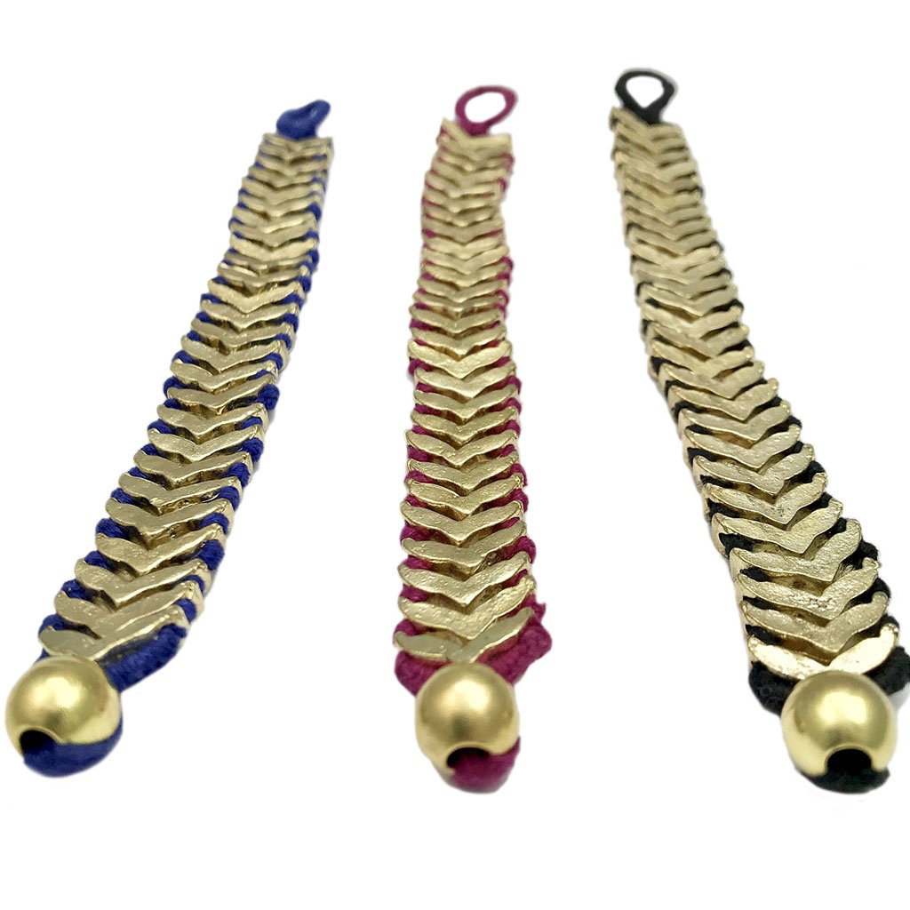 Gold fair trade bracelet from Ariel&