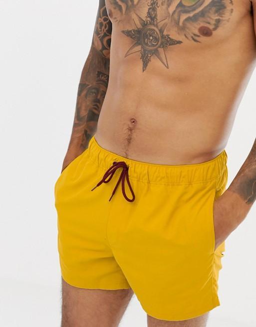 Gold Sky Felix swim shorts, lightweight and stylish, displayed on a plain background. Perfect for beach or poolside wear.