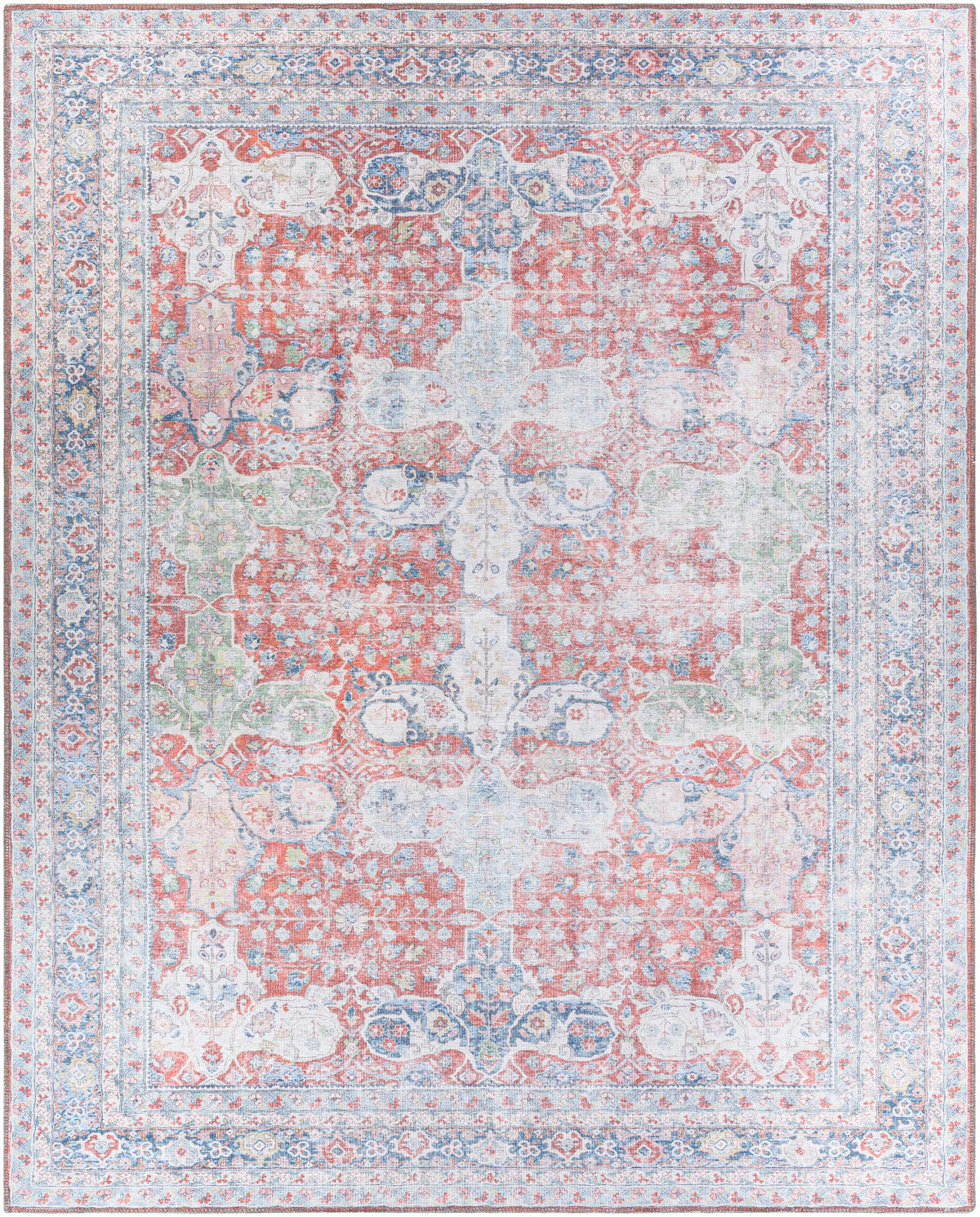Rust Goma Vintage Area Rug - Clearance