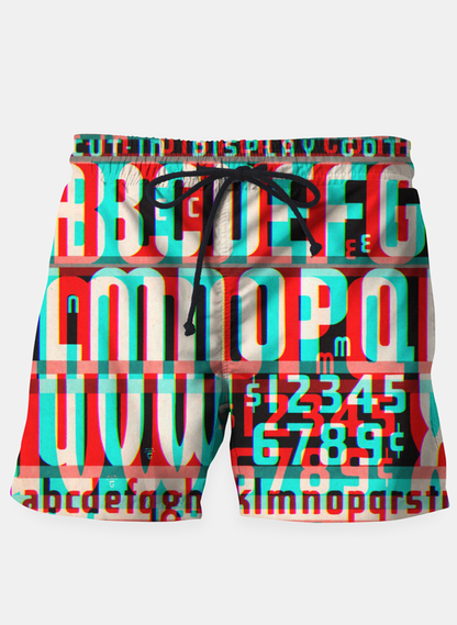 Gothic Cut Typo Glitch Shorts T-shirt by Sky Felix featuring edgy, distressed typography and glitch-inspired design.