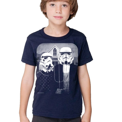 Navy blue Star Wars American Gothic kid&