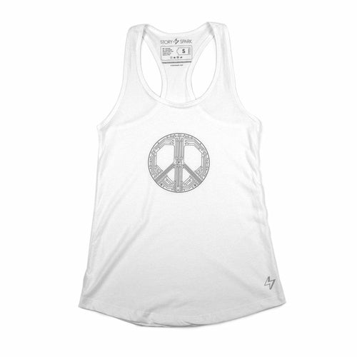 Orchid Mnemosyne Smart Peace tank top with graphic design, sleeveless casual sleeveless shirt for women or men.