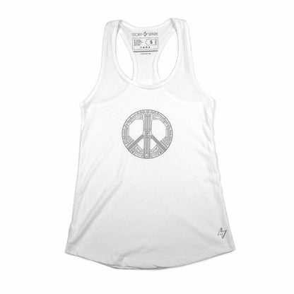 Orchid Mnemosyne Smart Peace tank top with graphic design, sleeveless casual sleeveless shirt for women or men.