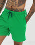 Green Sky Felix swim shorts with a relaxed fit, featuring a drawstring waistband and vibrant aquatic-inspired pattern.