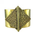 Ariel Hammered Bombshell Cuff bracelet with a textured, hammered metal design, stylish accessory for fashionable wrists.