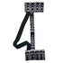 Handmade Ikat fabric yoga strap sling by Ariel, designed for backstrap support and easy transport of yoga mats and accessories.