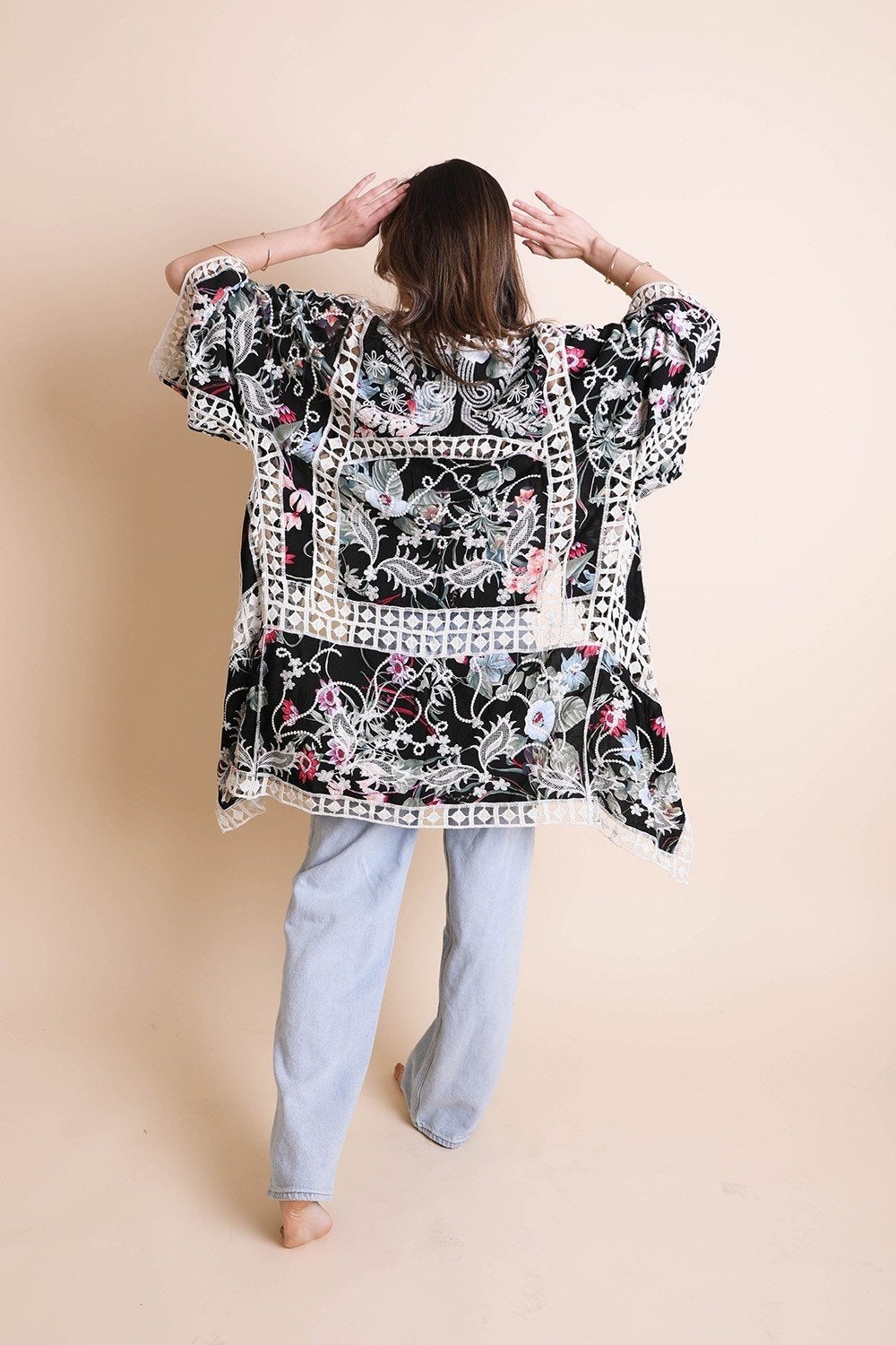 Heirloom embroidered kimono from Periwinkle Aether&
