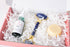 Rose Milo Azul Skincare Gift Set with assorted creams and lotions, displayed in elegant packaging.