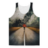 Sky Felix I Walk Alone Classic sublimation adult tank top featuring a bold graphic design on a black T-shirt.
