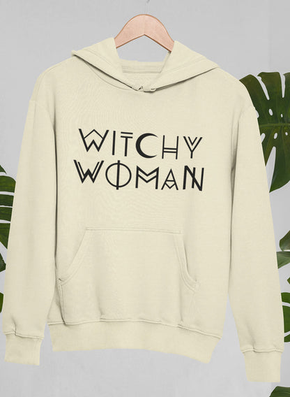 Witchy Woman hoodie by Jade Thalassa featuring a dark, mystical design with witchy and celestial motifs on soft fabric.