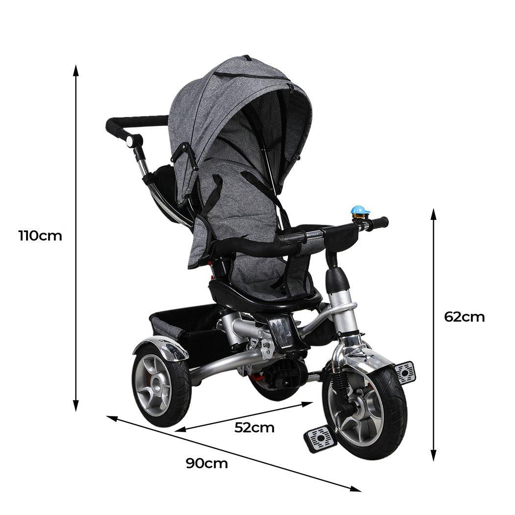 Ultramarine Dione BoPeep 5-in-1 kids tricycle walker and balance bike for toddlers with baby prams, designed for young children.