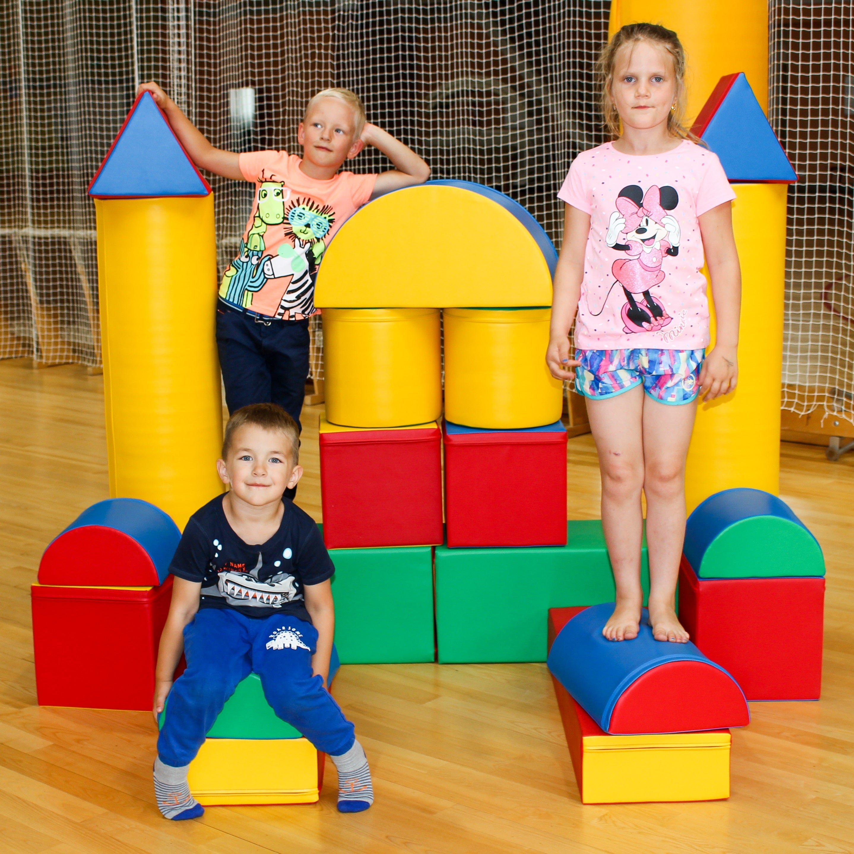 Blush Apricot Mega Fort furniture set with soft play igloo, colorful cushions, and cozy design for kids&