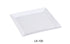 Yanco LK-105 5.25-inch square plate by Lime Atlas, ceramic dinnerware for home and garden use, shown with a white finish.