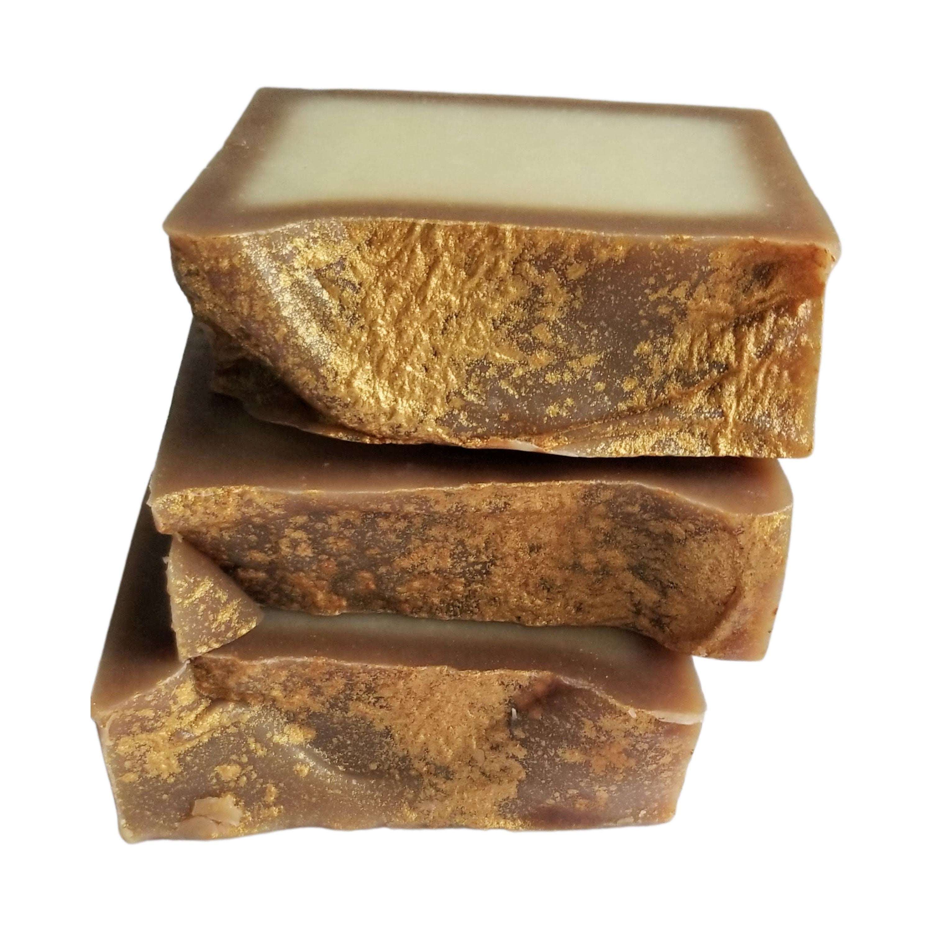 Yellow Shadow Vanilla Colada soap bar with creamy vanilla and tropical coconut scent, positioned on a white background.