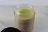 White Smokey Hair & Nail Mask for long hair growth and healthy hair, featuring creamy texture in a jar.