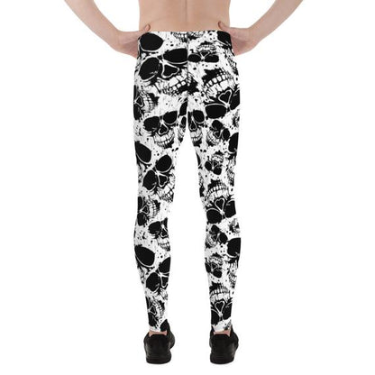 Black and white skull print men&